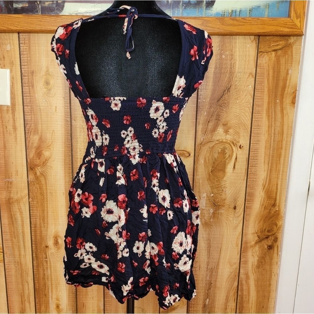 Hollister Floral Sundress Women’s Small – Navy Red White Print - Picture 5 of 9